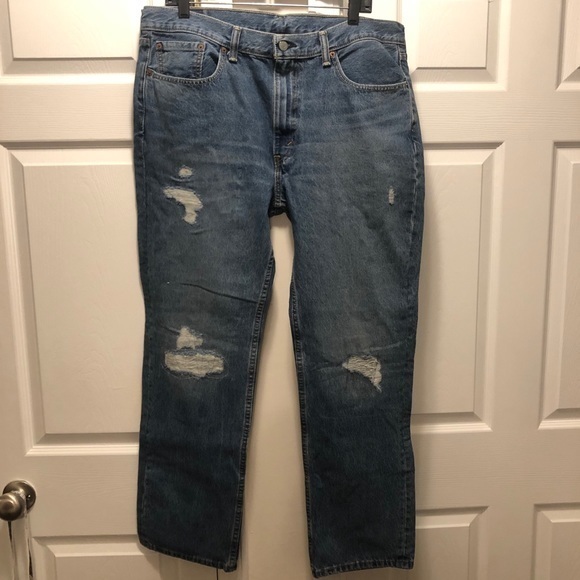 Mens Distressed 514 Levis Jeans 36Wx30L - Picture 1 of 7